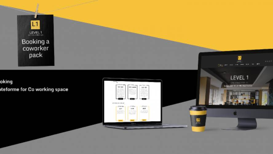 LEVEL 1 booking a co working pack Figma templates