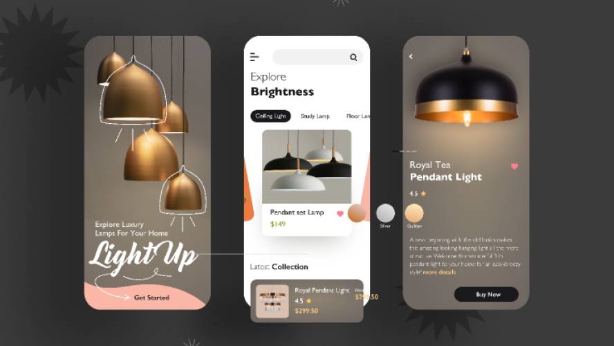 Light Up App Concept Figma Template