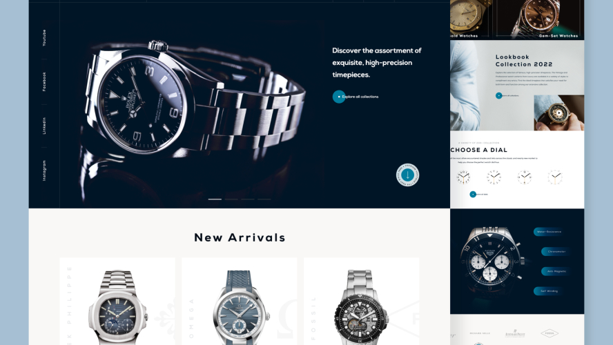 Luxury Watch Website Design
