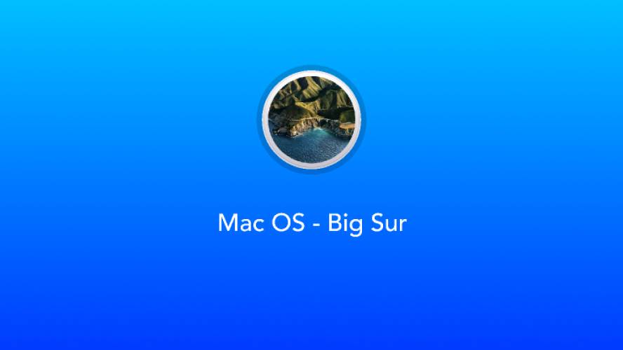 Mac OS - Big Sur UI Kit