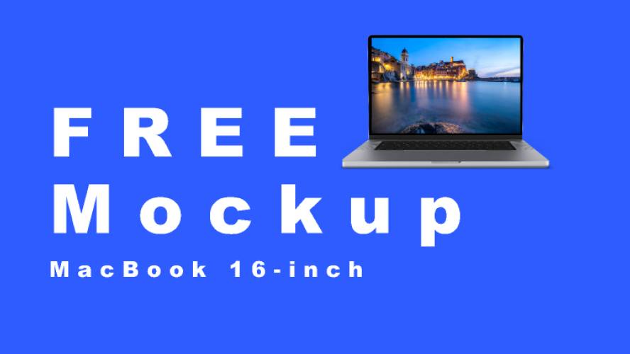 MacBook 16-inch Figma Mockup Free