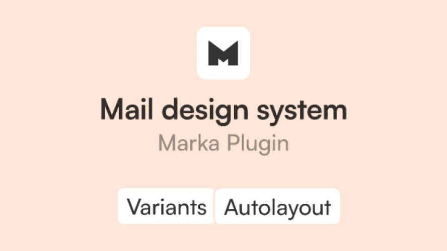 Mail design system Figma template
