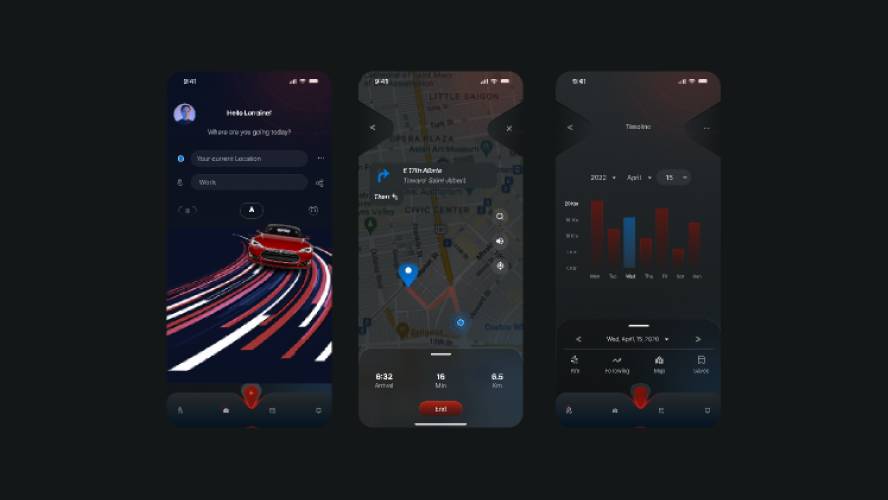 Maps app Figma Design Mobile Template