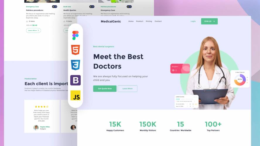 Medical Genic - simple website template free