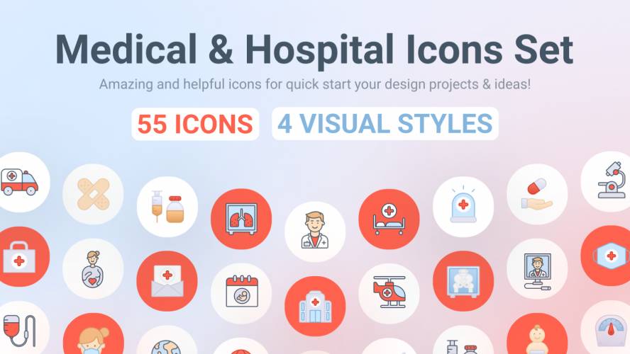Medical & Hospital Icons Set Figma Free Download