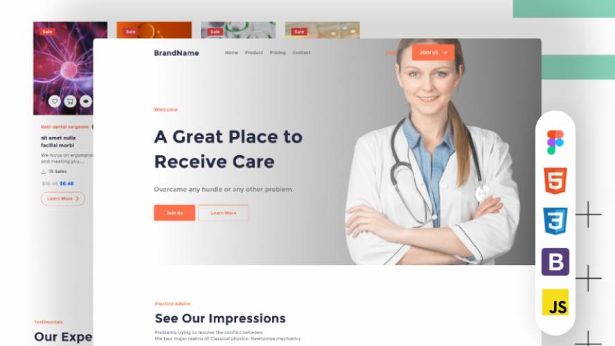 Medical Universal - website template figma