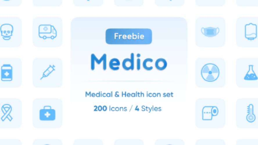 Medico icon pack Medical & Health icon set Figma Template