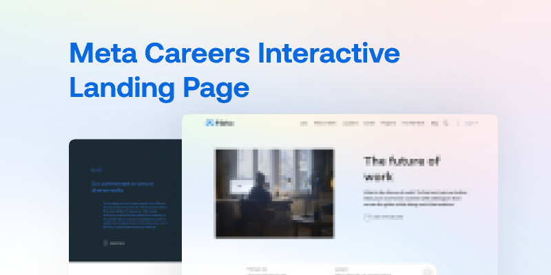 Meta Careers Interactive Landing Page Figma Free Download