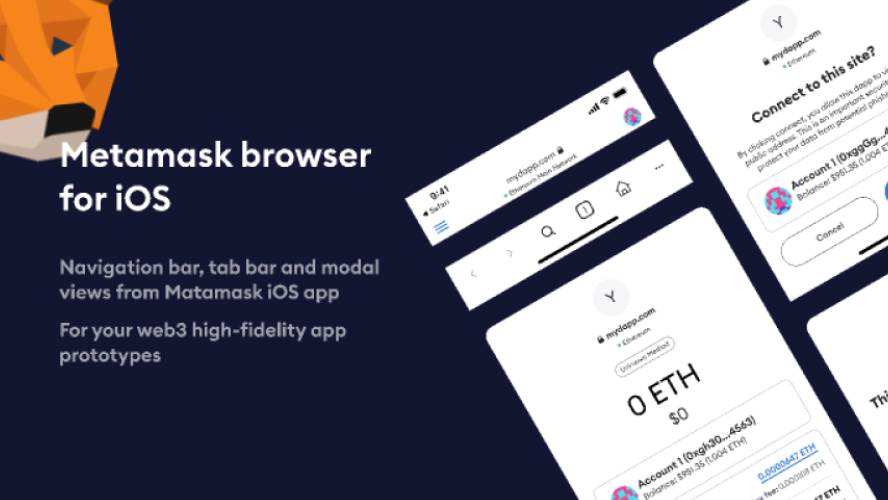 Metamask Browser for iOS Figma Ui Kit