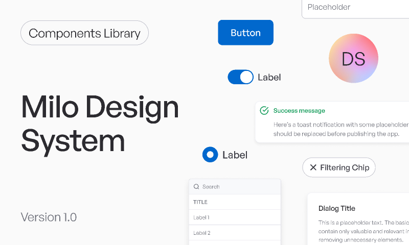Milo Design System Figma Free Download