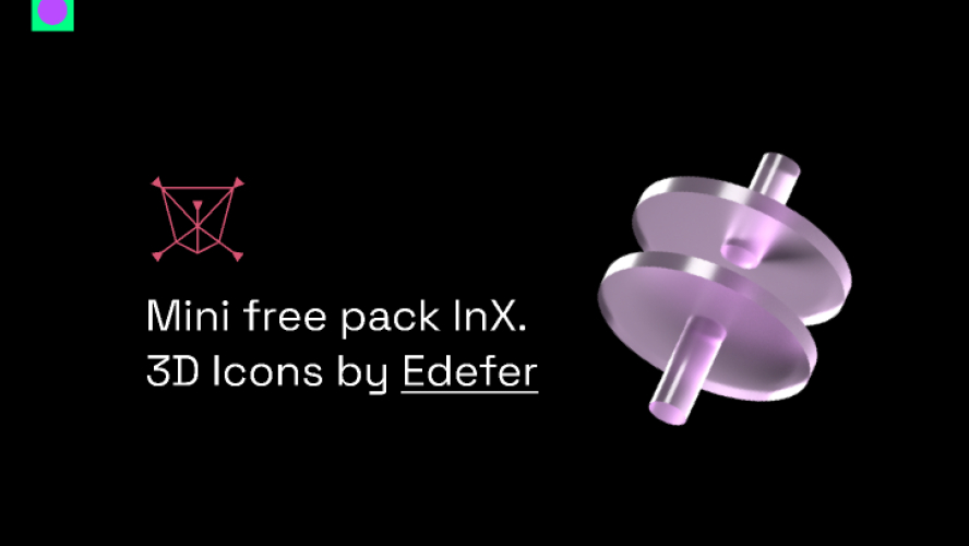 Mini free pack InX 3D Icons Figma Free Download