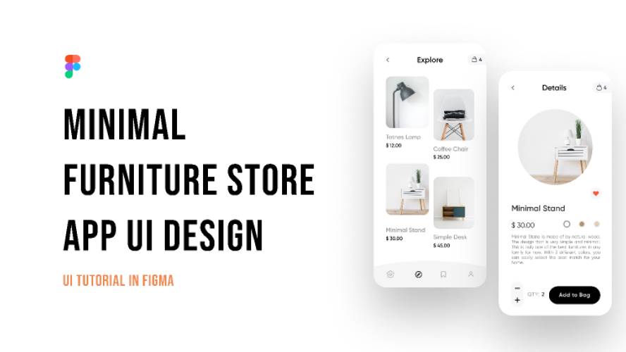 Minimal Furniture App Figma Template