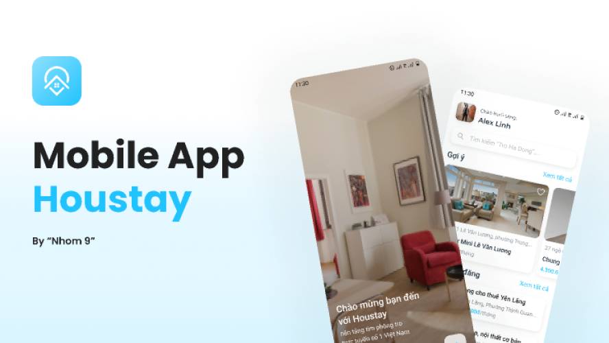 Mobile App - Homestay Figma Mobile Template