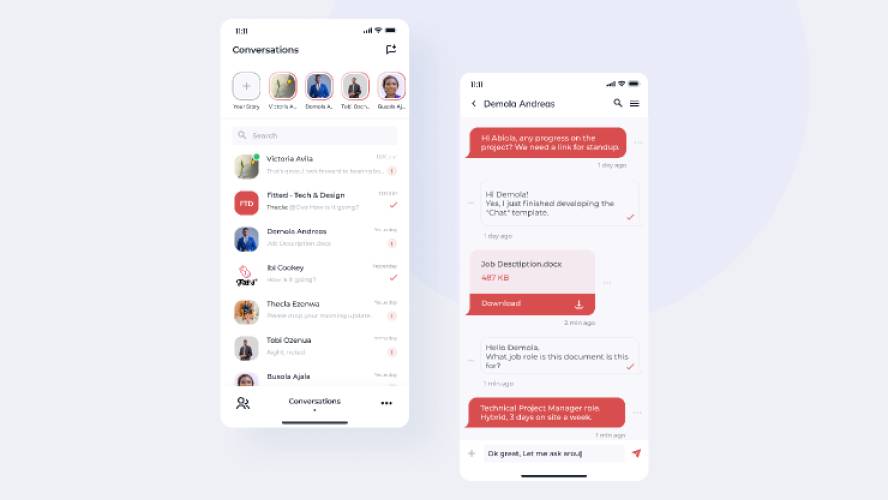 Mobile App Chat Figma UI Kit