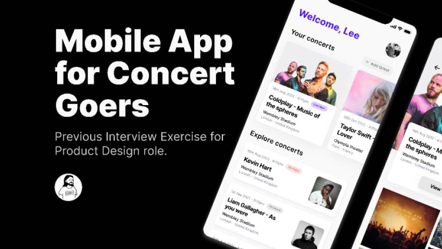 Mobile App for Concert Goers - Product Design Figma Template