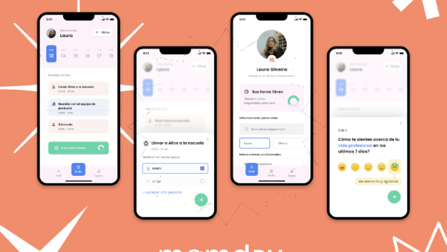 Mobile App Momday - Figma Template