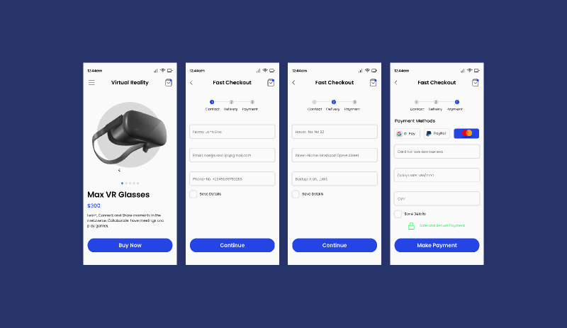 Design System Check Out Template Mobile Checkout Page Template | UI4Free