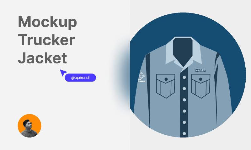 Mockup Trucker Jacket figma template