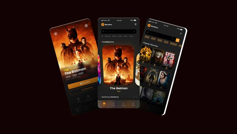 movie app figma mobile template
