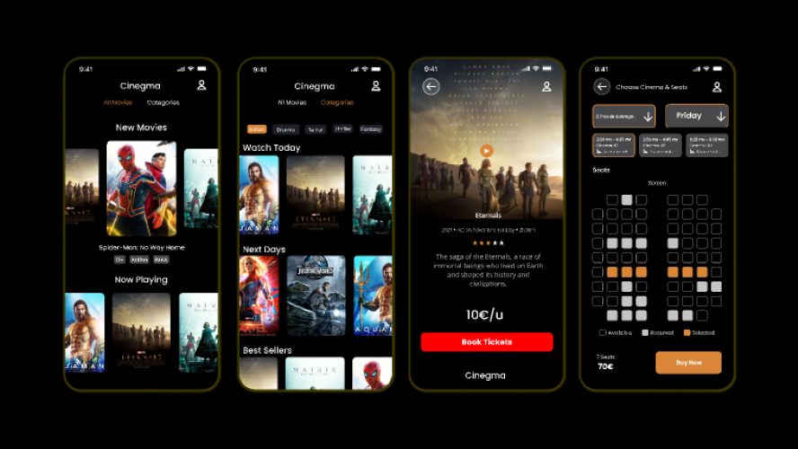 Download Movie App Figma From Ui4free