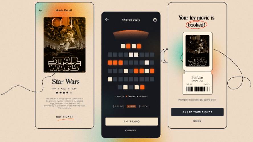 Movie Time Figma Mobile App Template