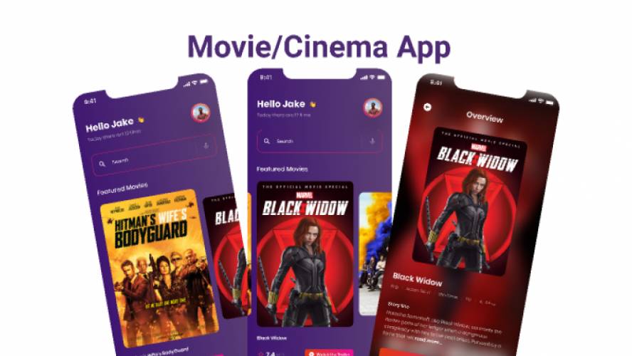 Movie/Cinema App Figma Template