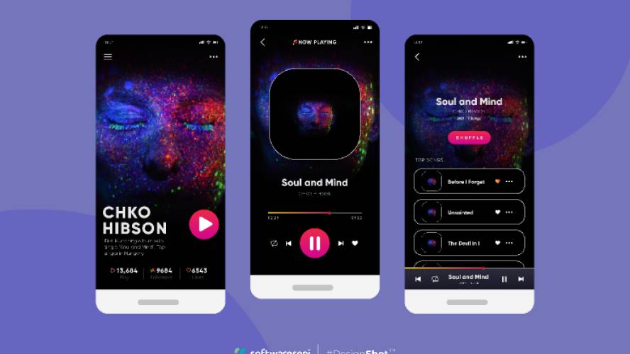 Music Player - Free Figma Mobile Template