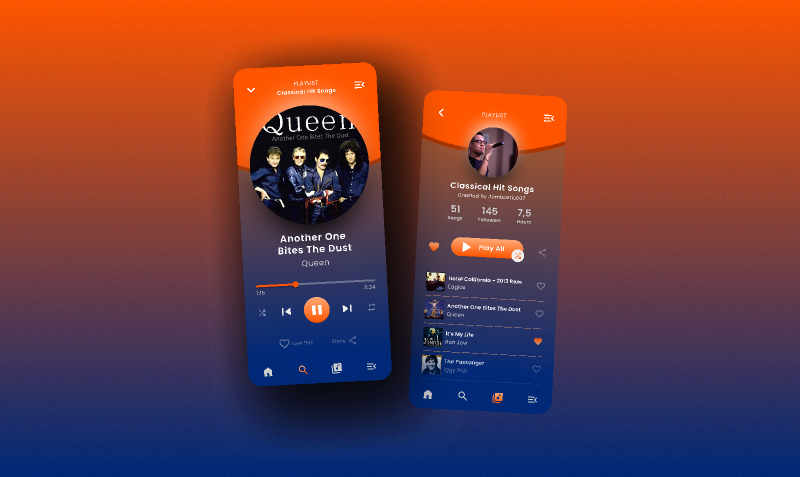 Music Player Figma Free Mobile Template