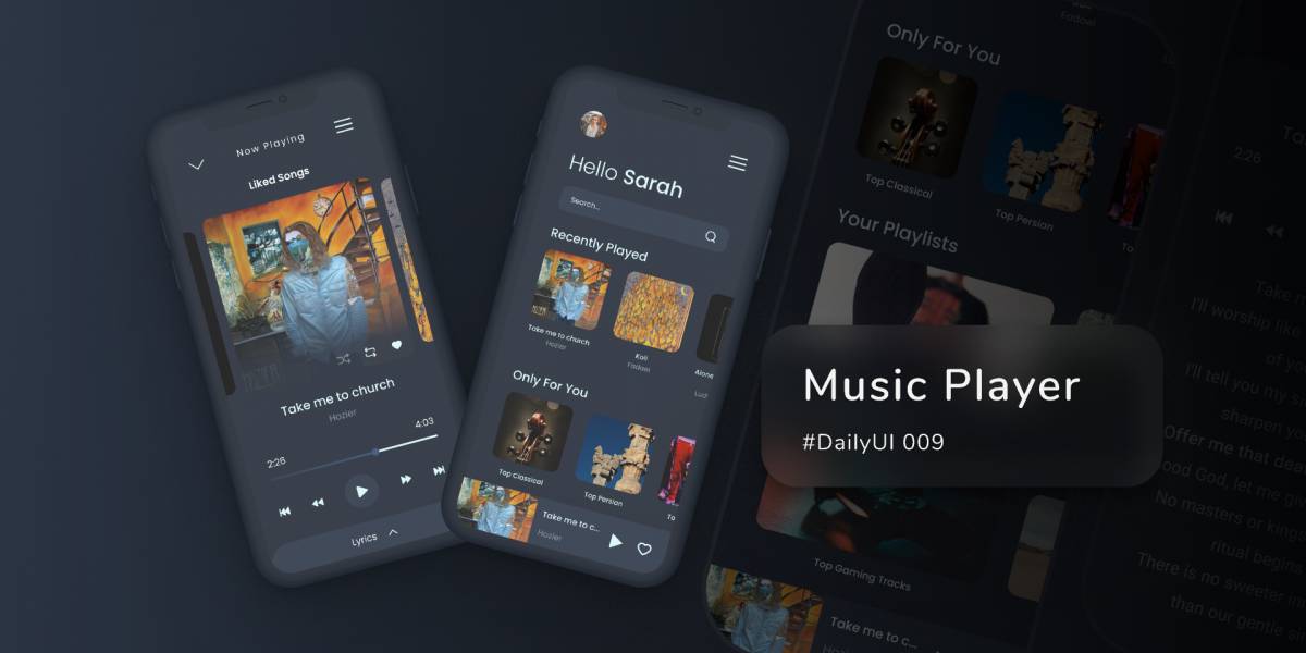 Music Player Figma Template Free Download