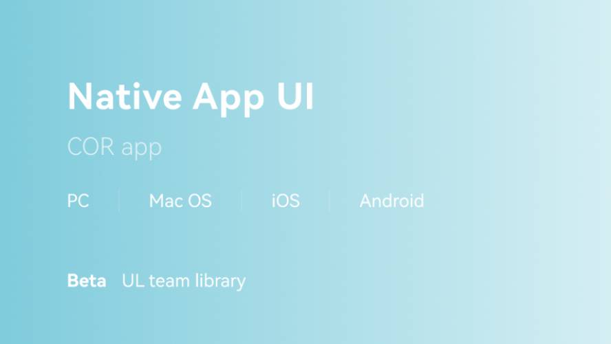 Native App UI Figma free