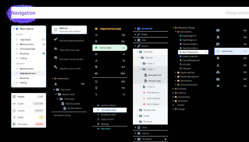 Nav UI Kits - Free Download on UI4Free