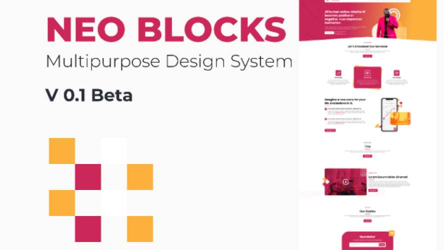 Neo Blocks - Multipurpose Design System Figma Free Download