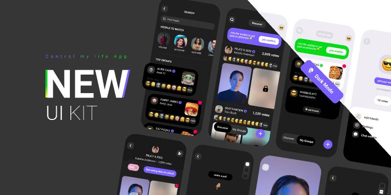 NewNew UI KIT Figma free template | UI4Free