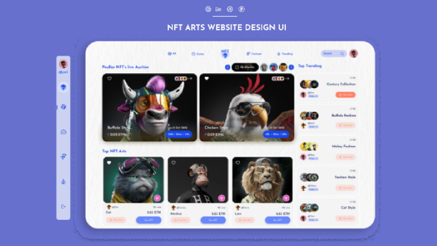 NFT Web Design Figma Ui Kit
