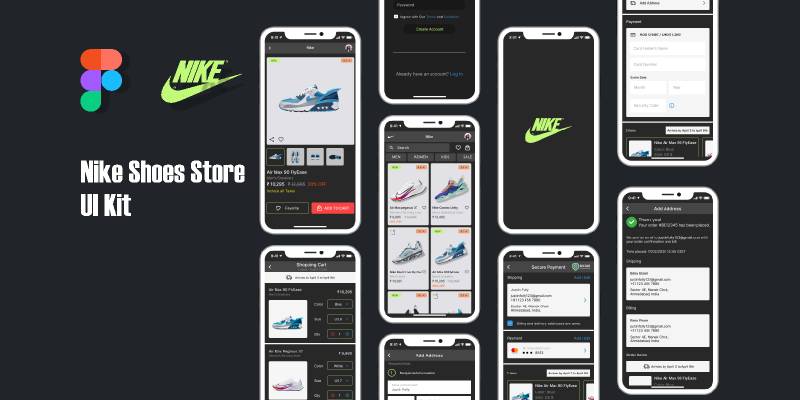 Nike figma template | UI4Free