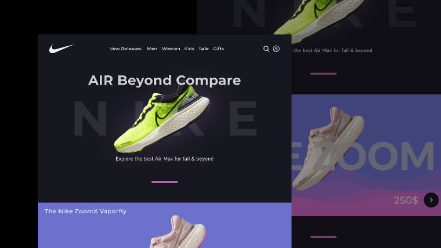 Nike Store Figma Website Template