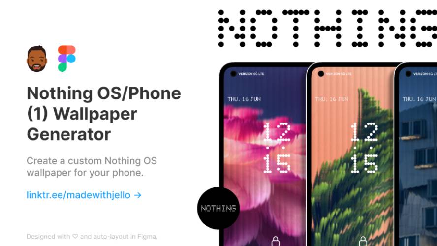 Nothing OS/Phone (1) Wallpaper Generator Figma Ui Kit