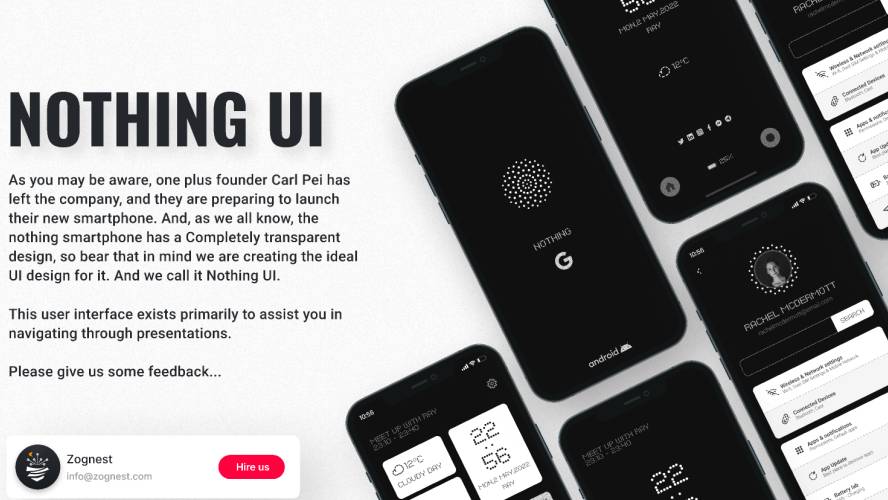 Nothing UI Figma Mobile App Template