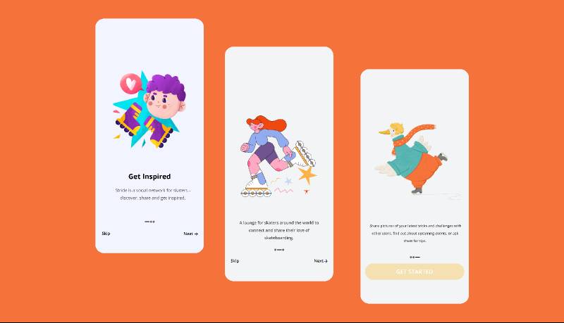 Onboarding Mobile App Figma Template | UI4Free