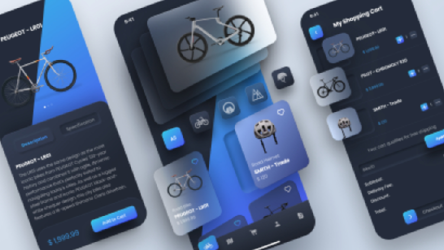 Online Bike Shopping App Figma Mobile Free Download