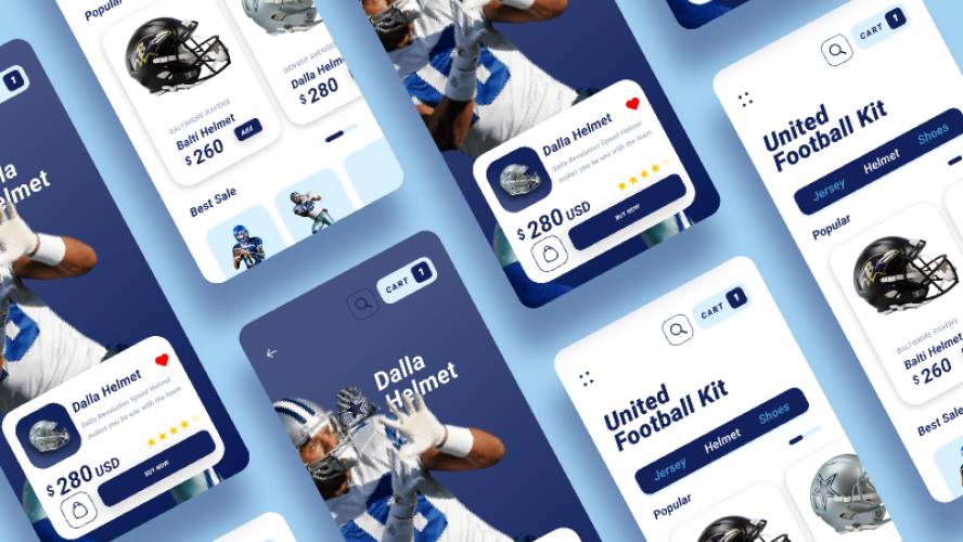 Online Sport Shop - Free Figma Mobile Template