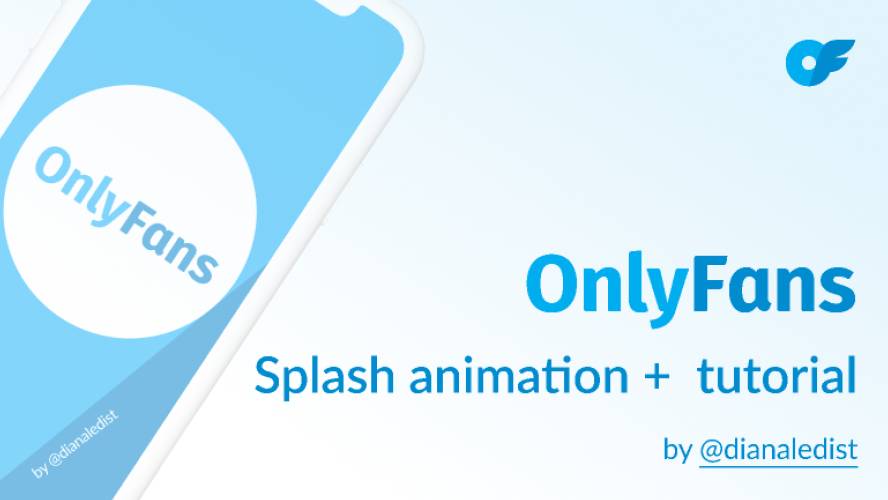 OnlyFans Splash Animation + tutorial Figma Template