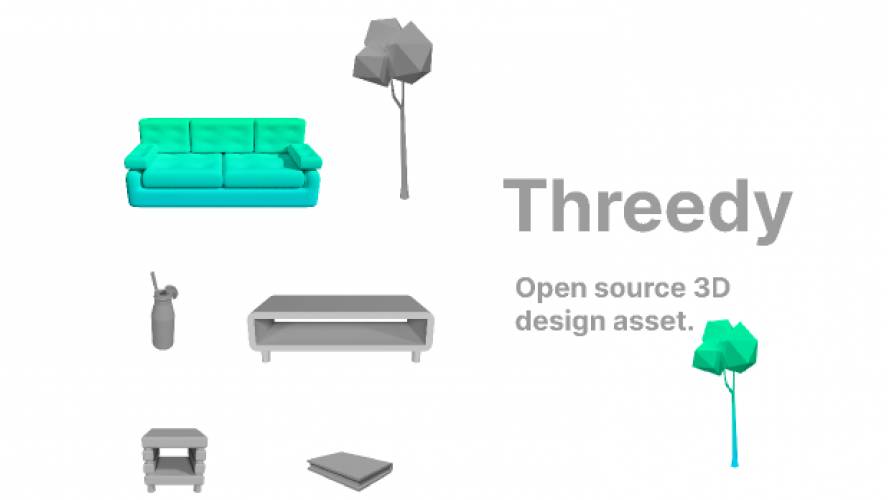 Open source 3D design assets