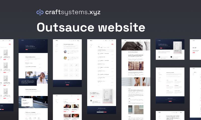 OutSauce website FREE Figma Design