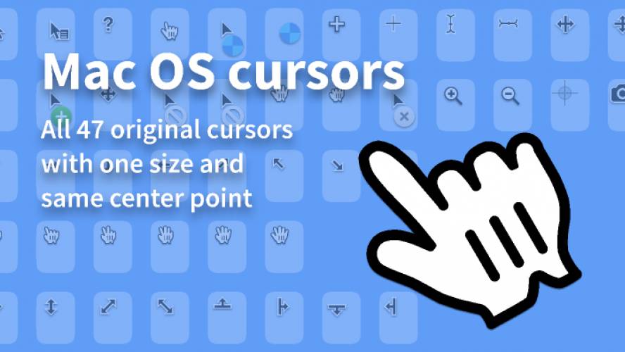 Perfect vector macOS cursors Figma