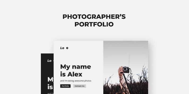 Photographer's Portfolio Figma Website Template