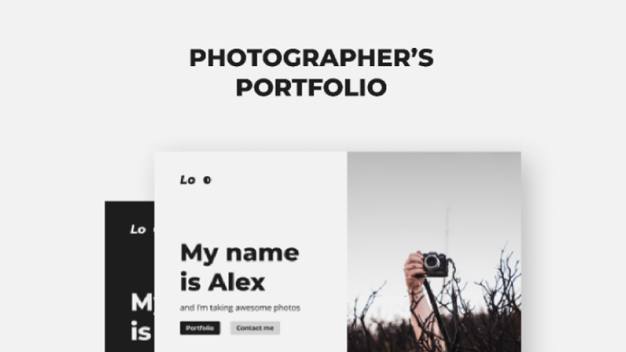 Photographer's Portfolio Figma Website Template