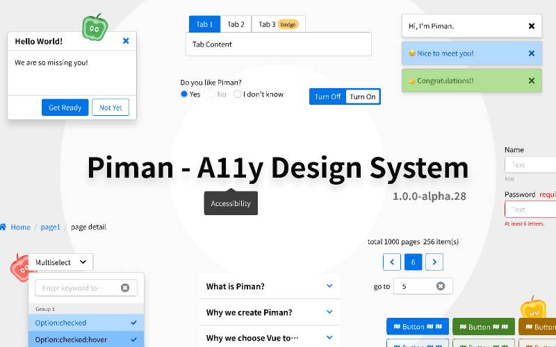 Piman - A11y Figma Design System
