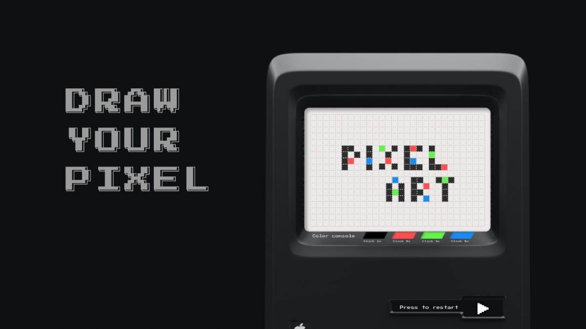 Pixel Art in Macintosh Figma Template | UI4Free