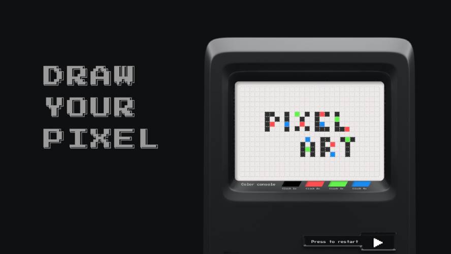 Pixel Art in Macintosh Figma Template